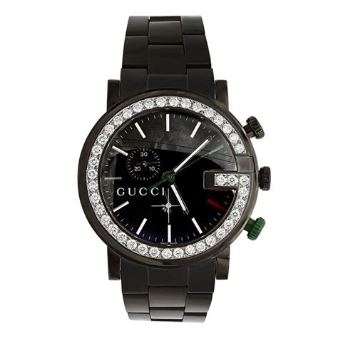 gucci tank watch|men's Gucci watch diamond bezel.